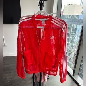 Adidas see through jacket